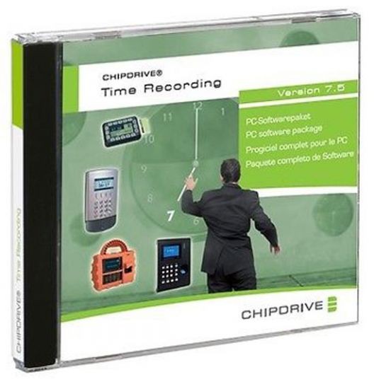 SCM Chipdrive Timerecording (Zeiterfassung) Software Version 7.5, CD
