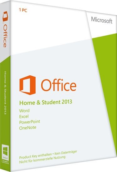 Microsoft Office 2013 Home and Student, Product Key Card, SB
