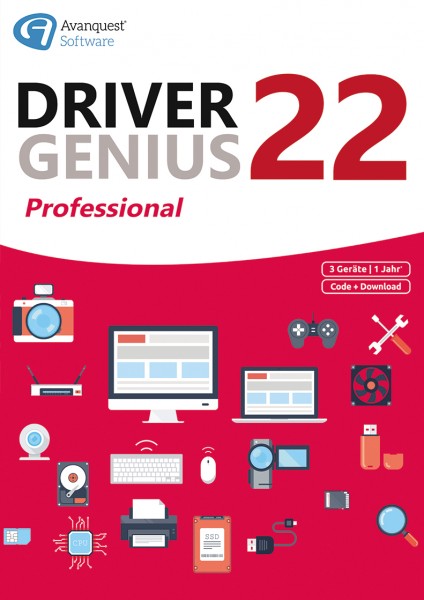 Driver Genius 22 Professional 3-Geräte / 1-Jahr ESD Lizenz Download KEY