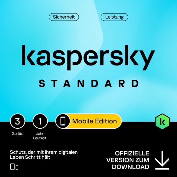 Kaspersky Mobile (3 Geräte - 1 Jahr) ESD Lizenz Download KEY
