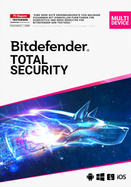 Bitdefender Total Security Multi-Device 10-Geräte 2-Jahre, ESD Lizenz Download KEY