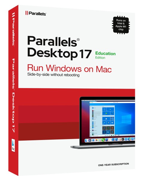 EDUCATION - Parallels Desktop 17 Standard für MAC 1-Jahr Academic / Schulversion #BOX
