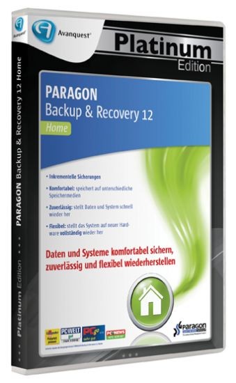 APE Paragon Backup &amp; Recovery 12 , PC, DVD-BOX