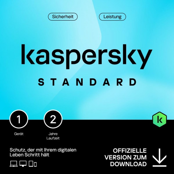 Kaspersky Standard (1 Gerät - 2 Jahre) ESD Lizenz Download KEY