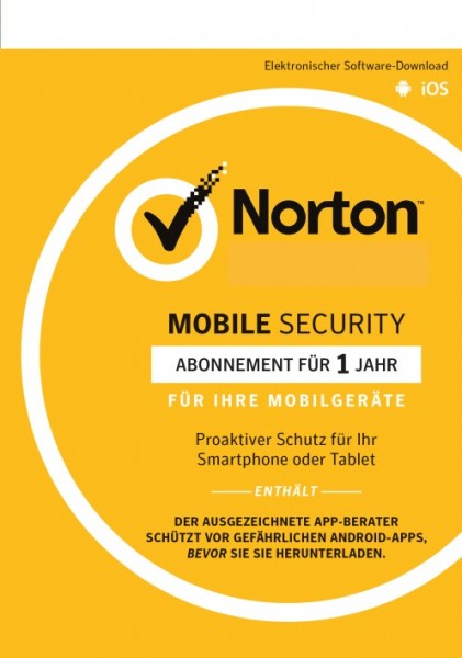 Norton Mobile (Internet) Security 3.0, Android + IOS, 1 Gerät, KEY