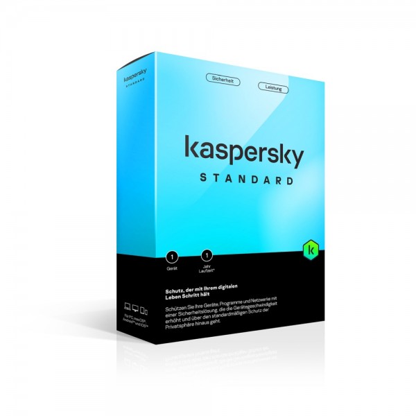 Kaspersky Standard 2024 1-Gerät / 1-Jahr Antivirus Internet-Security BOX KEYCARD