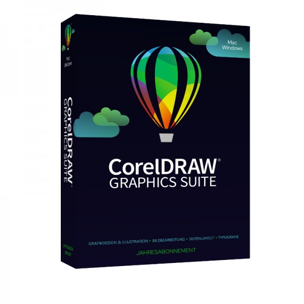 CorelDRAW Graphics Suite 2023 (365) Windows/MAC *1-Jahr* Deutsch, BOX